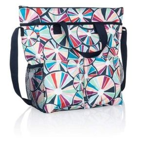 Thirty-One Crossbody Organizing Tote in Pinwheel Party